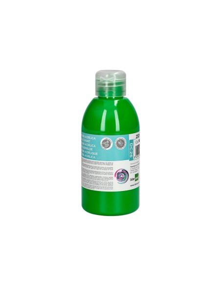 Pintura acrilica liderpapel bote de 250 ml verde