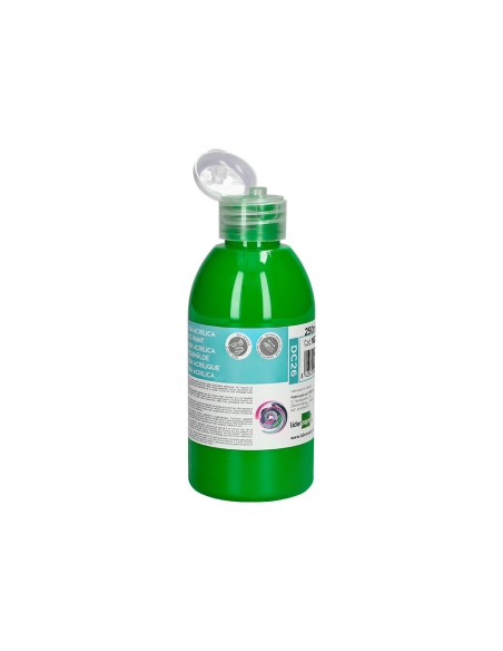 Pintura acrilica liderpapel bote de 250 ml verde