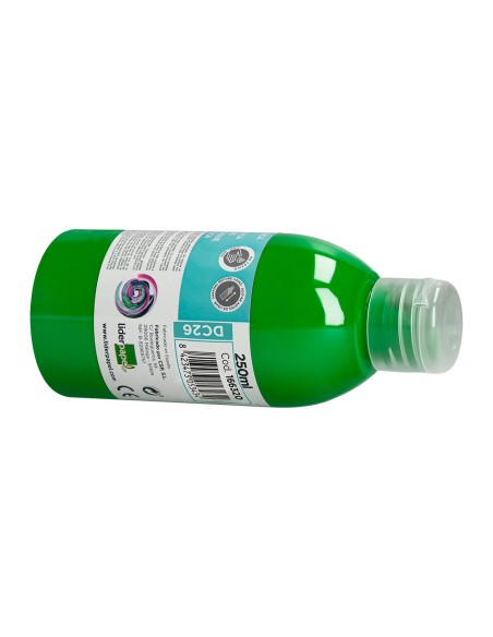 Pintura acrilica liderpapel bote de 250 ml verde