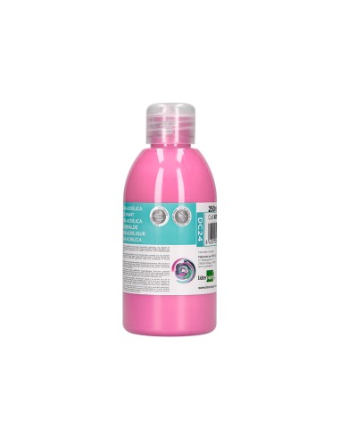 Pintura acrilica liderpapel bote de 250 ml rosa