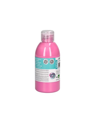 Pintura acrilica liderpapel bote de 250 ml rosa