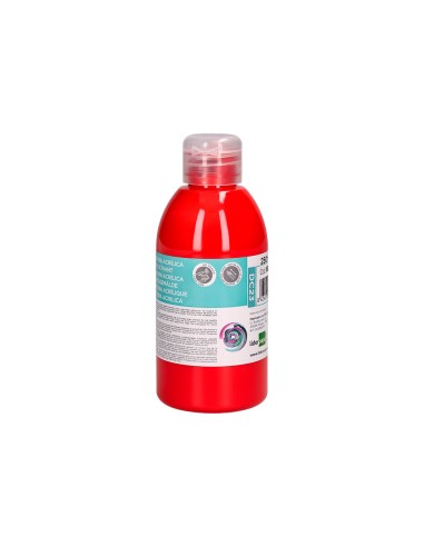 Pintura acrilica liderpapel bote de 250 ml rojo