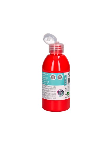 Pintura acrilica liderpapel bote de 250 ml rojo
