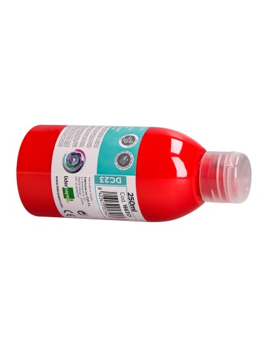 Pintura acrilica liderpapel bote de 250 ml rojo