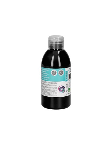 Pintura acrilica liderpapel bote de 250 ml negro