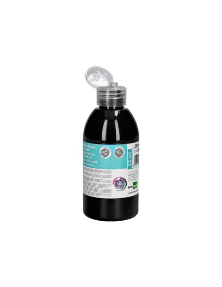 Pintura acrilica liderpapel bote de 250 ml negro
