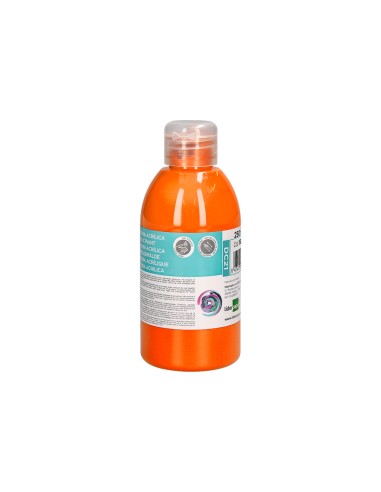 Pintura acrilica liderpapel bote de 250 ml naranja