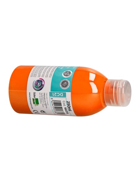 Pintura acrilica liderpapel bote de 250 ml naranja