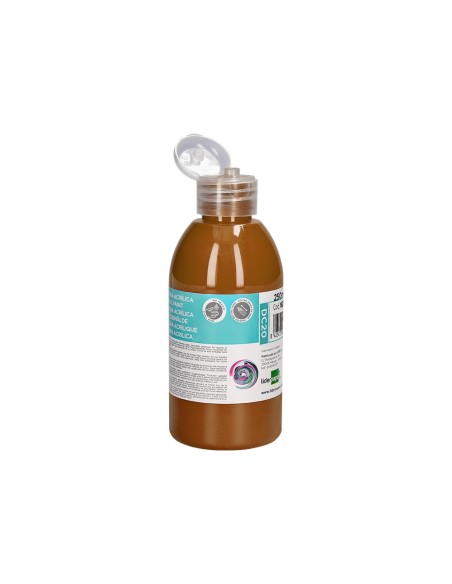 Pintura acrilica liderpapel bote de 250 ml marron