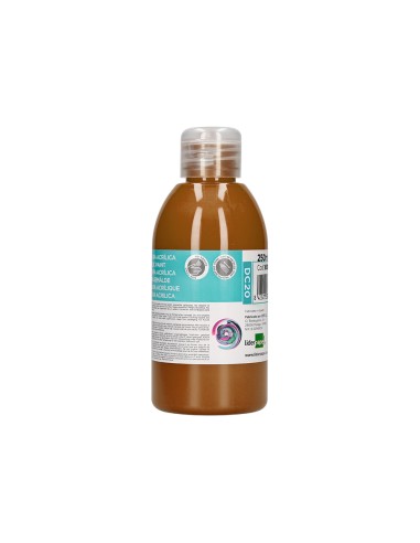 Pintura acrilica liderpapel bote de 250 ml marron