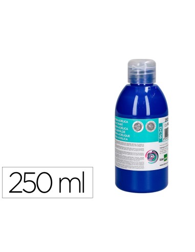 Pintura acrilica liderpapel bote de 250 ml azul ultramar