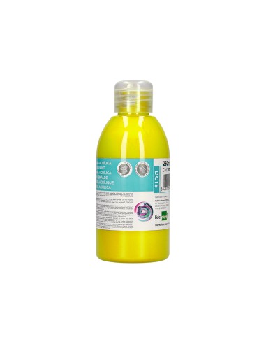 Pintura acrilica liderpapel bote de 250 ml amarillo