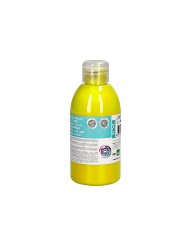 Pintura acrilica liderpapel bote de 250 ml amarillo
