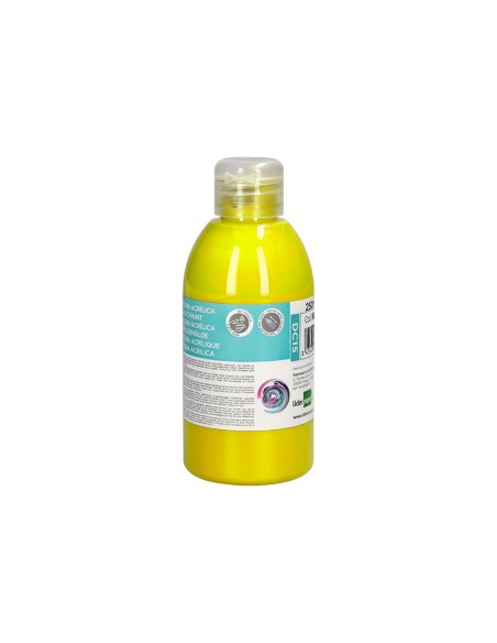 Pintura acrilica liderpapel bote de 250 ml amarillo