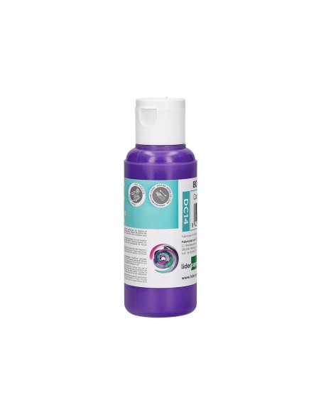 Pintura acrilica liderpapel bote de 80 ml violeta