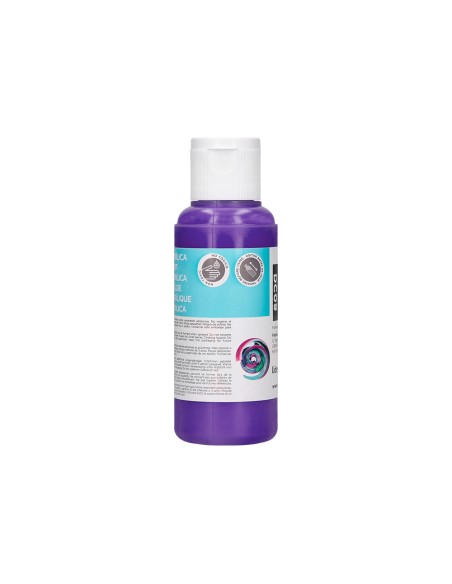 Pintura acrilica liderpapel bote de 80 ml violeta