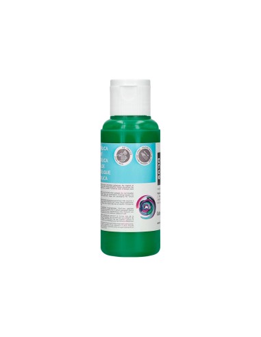 Pintura acrilica liderpapel bote de 80 ml verde oscuro