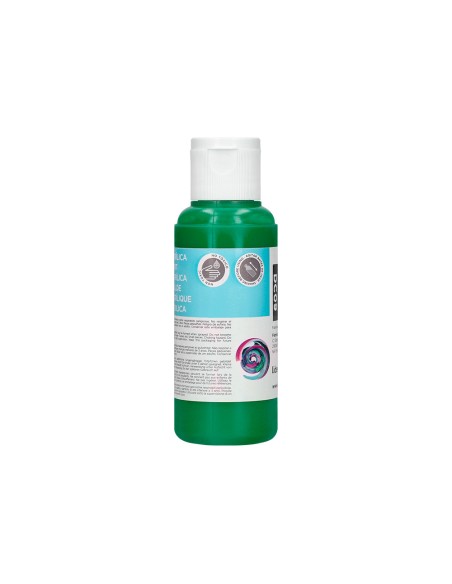 Pintura acrilica liderpapel bote de 80 ml verde oscuro