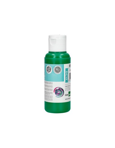 Pintura acrilica liderpapel bote de 80 ml verde oscuro