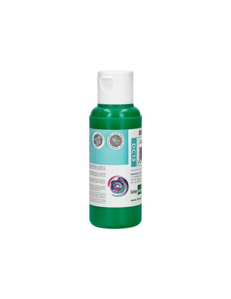 Pintura acrilica liderpapel bote de 80 ml verde oscuro