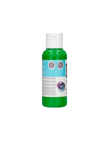 Pintura acrilica liderpapel bote de 80 ml verde