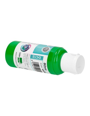 Pintura acrilica liderpapel bote de 80 ml verde