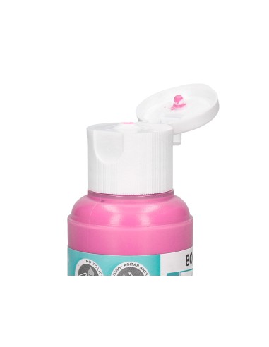 Pintura acrilica liderpapel bote de 80 ml rosa