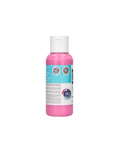Pintura acrilica liderpapel bote de 80 ml rosa