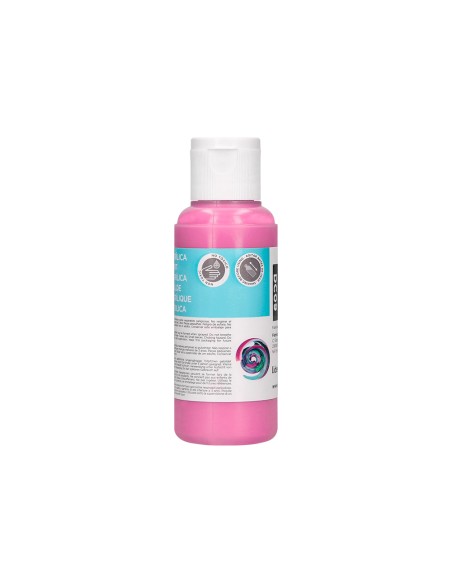 Pintura acrilica liderpapel bote de 80 ml rosa