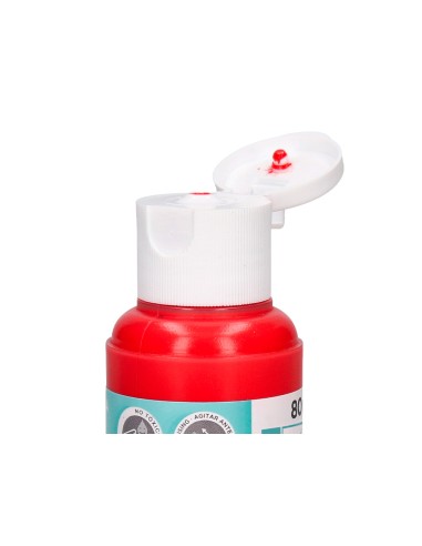 Pintura acrilica liderpapel bote de 80 ml rojo