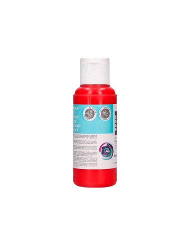Pintura acrilica liderpapel bote de 80 ml rojo