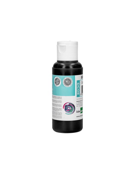 Pintura acrilica liderpapel bote de 80 ml negro