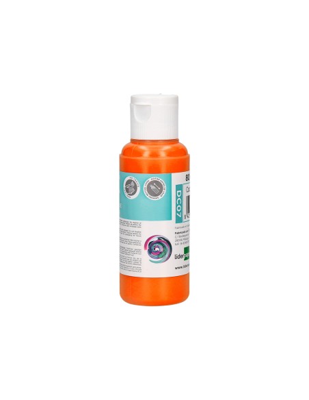 Pintura acrilica liderpapel bote de 80 ml naranja