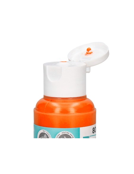 Pintura acrilica liderpapel bote de 80 ml naranja
