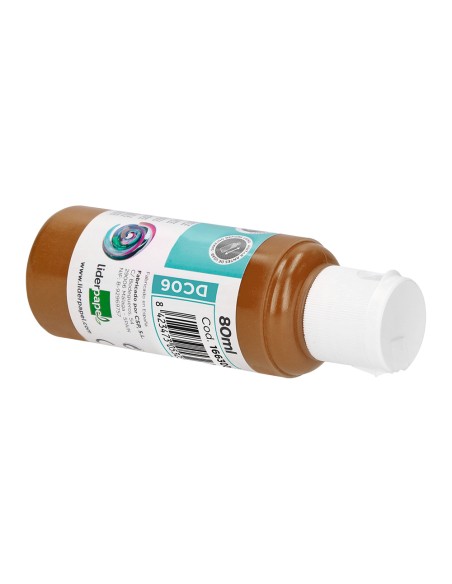 Pintura acrilica liderpapel bote de 80 ml marron
