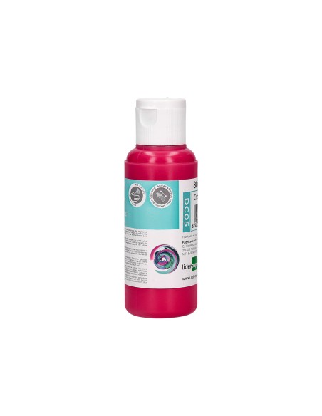 Pintura acrilica liderpapel bote de 80 ml magenta