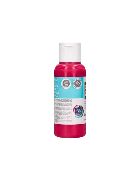 Pintura acrilica liderpapel bote de 80 ml magenta