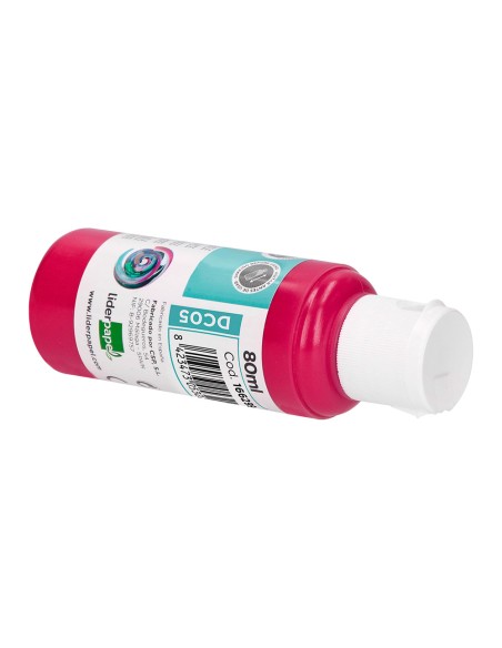 Pintura acrilica liderpapel bote de 80 ml magenta