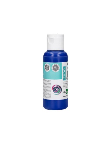 Pintura acrilica liderpapel bote de 80 ml azul ultramar