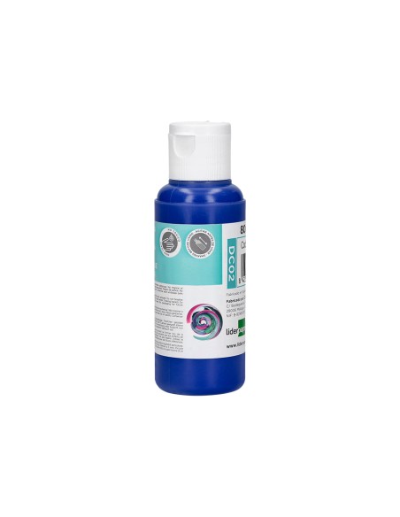 Pintura acrilica liderpapel bote de 80 ml azul ultramar