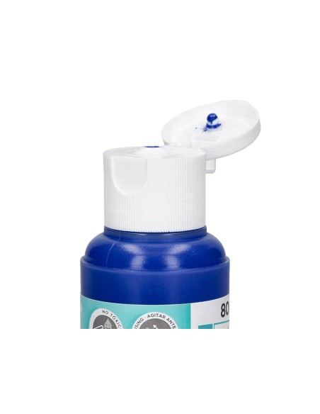 Pintura acrilica liderpapel bote de 80 ml azul ultramar