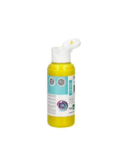 Pintura acrilica liderpapel bote de 80 ml amarillo