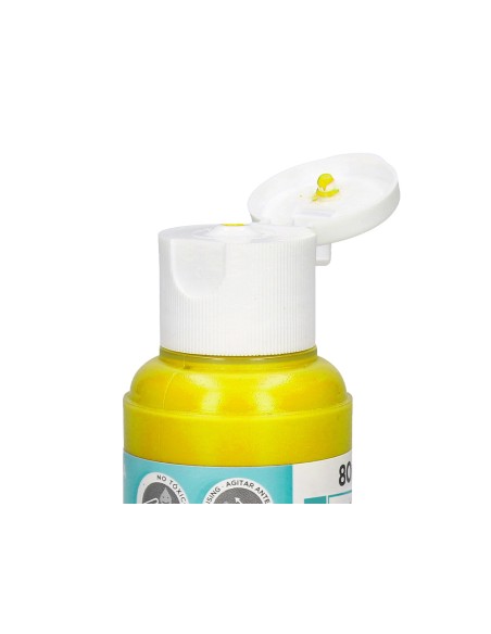 Pintura acrilica liderpapel bote de 80 ml amarillo