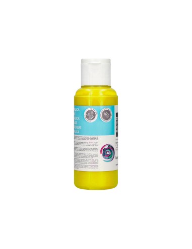 Pintura acrilica liderpapel bote de 80 ml amarillo
