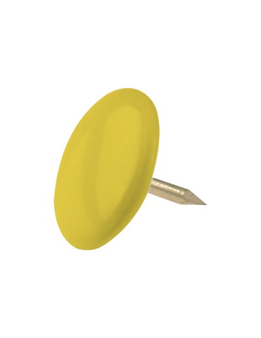 Chincheta lismania office color amarillo caja de 100 unidades