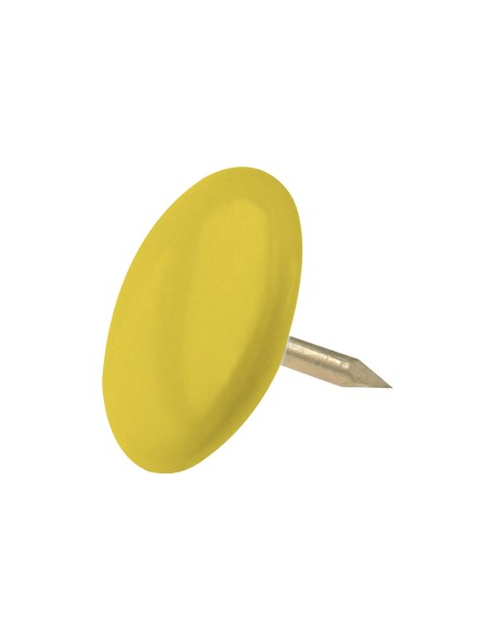 Chincheta lismania office color amarillo caja de 100 unidades