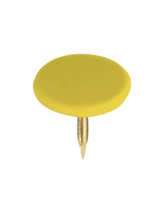 Chincheta lismania office color amarillo caja de 100 unidades