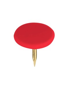 Chincheta lismania office color rojo caja de 100 unidades