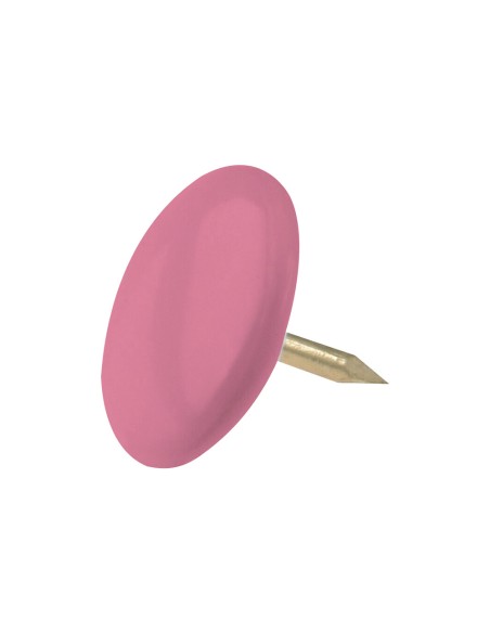 Chincheta lismania office color rosa caja de 100 unidades