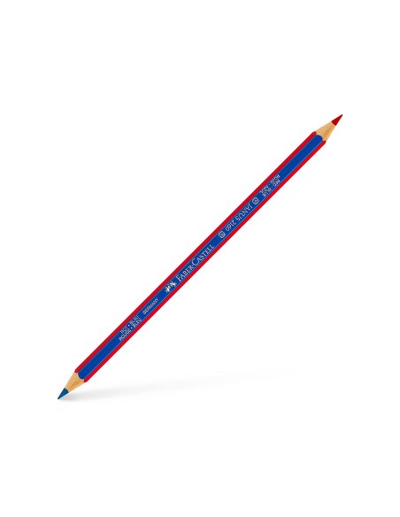 Lapices bicolor fino faber castell 2160 rb hexagonal rojo azul blister de 2 unidades